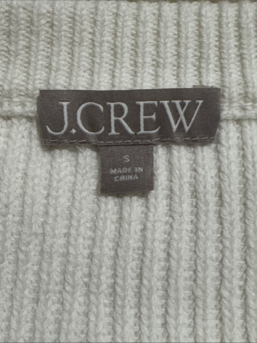 J Crew Four-Pocket Cardigan Lady Jacket White Chunky Ribbed Knit 2025-Small - Picture 8 of 10